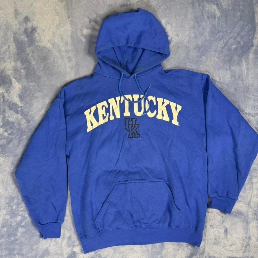 Vintage University of Kentucky Wildcats blue hoodie men Size L